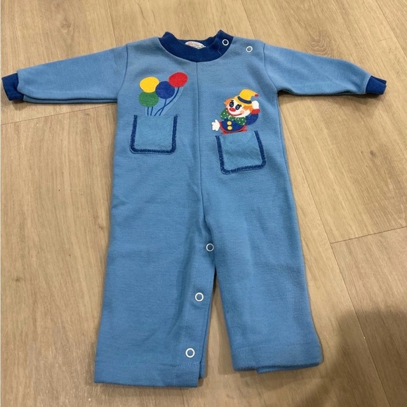 healthtex Other - Vintage Healthtex Blue and Yellow with Decorative Patches